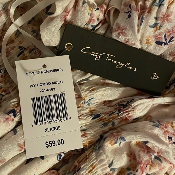 City Triangles Junior Sleeveless Floral Fit & Flare Dress Size XL - Picture 6 of 11